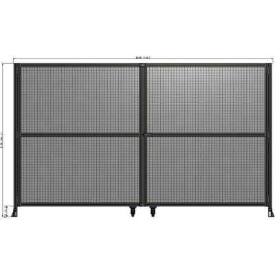 J8-2135-3600-0150-UYMTA GUARDING PANEL 2135MM TALL X 3600MM WIDE 1" MESH