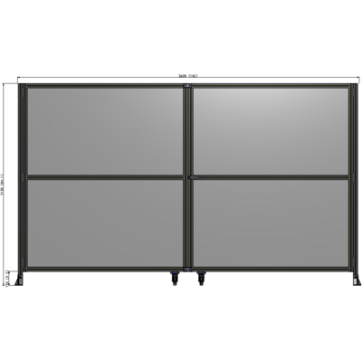 J8-2135-3600-0150-UYPTK GUARDING PANEL 2135MM TALL X 3600MM WIDE 1/4'' POLYCARBONATE