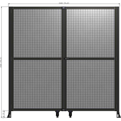 J8-2400-2400-0150-UYMTA GUARDING PANEL 2400MM TALL X 2400MM WIDE 1" MESH