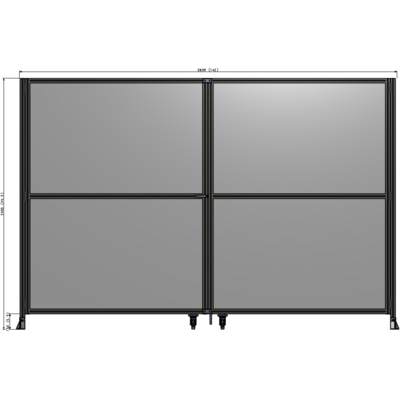 J8-2400-3600-0150-TYPTK GUARDING PANEL 2400MM TALL X 3600MM WIDE 1/4'' POLYCARBONATE