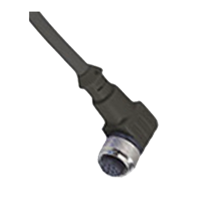 REER FEMALE CONNECTOR CABLE (SHIELDED), 5M,M12 8-POLE ANGLED (90&#176;) CONNECTOR(C8D95 SH)