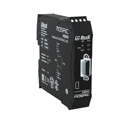 REER FIELDBUS COMMUNICATION EXPANSION UNIT,MODBUS RTU, SCREW TERMINAL BLOCKS, HEIGHT 36MM(MBMR)