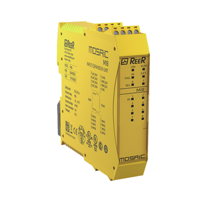 REER DIGITAL INPUTS EXPANSION UNIT, 8 INPUTS, CLAMP TERMINAL BLOCKS, HEIGHT 36MM(MI8C)