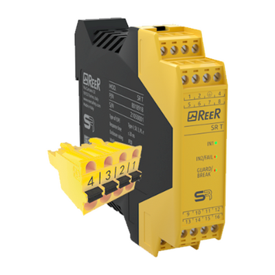 REER SAFETY INTERFACE FOR TWO-HAND CONTROLS, CLAMP TERMINAL BLOCKS(SR T C)