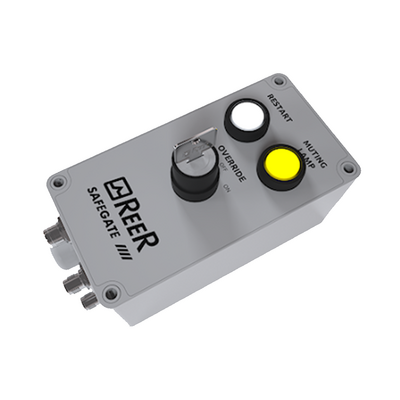 REER CONNECTION BOX FOR SAFEGATE, OVERRIDE, MUTING LAMP, 2 NA+1 NC CONTACTS, L:235MM(M SGO BOX)